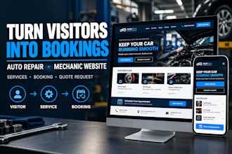 build a mechanic website that helps turn visitors into service bookings