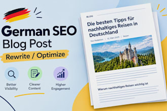 rewrite or optimize your german SEO article and blog post