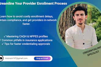 handle healthcare credentialing and caqh setup