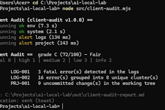build a private local system monitor and log analyzer in pure nodejs