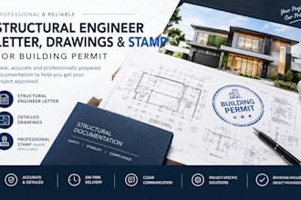 provide USA structural engineering letter for building permit approval