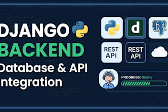 do your backend in django as a team member