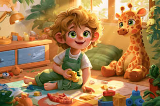 children book illustration and children book illustration