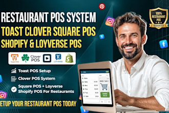 setup toast pos clover pos square pos loyverse with shopify pos for restaurants