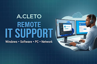 provide remote IT support and troubleshoot windows issues