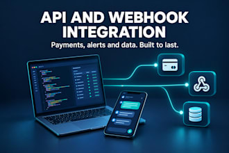 integrate payment, webhook and third party apis