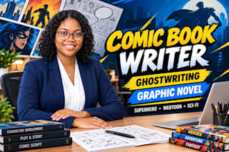 ghostwrite comic book scripts webtoons script comic writer graphic novel
