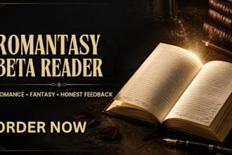 beta read your romance, fantasy or romantasy novel