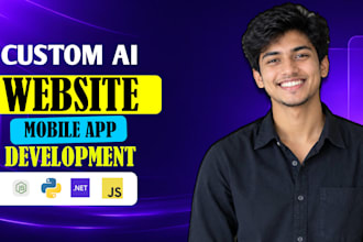 build ai website, ai mobile app, full stack website development