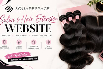 create a shopify beauty salon website for spa and hair extension brands