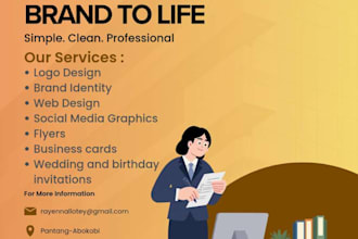 design a clean and professional flyer for your business