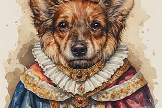 turn your pet into a renaissance royal portrait