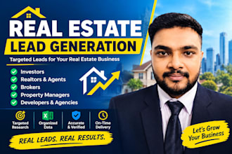 do real estate lead generation and web research