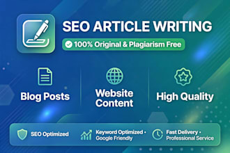 write seo optimized ai articles and blog posts