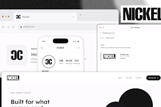 design a professional brand logo and brand guidelines