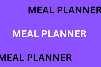 be your meal planner