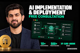 do ai implementation and ai development for your ai web, ai mobie appl business