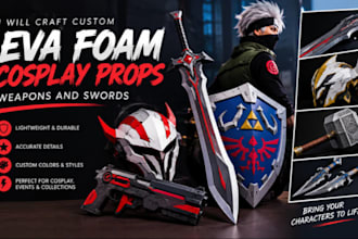 build cosplay armor and helmets in eva foam or 3d print