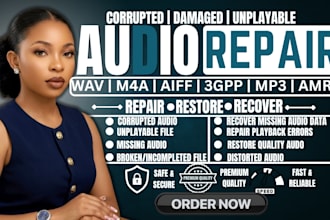 repair corrupted audio, video, damage data recovery,and fix unplayable file
