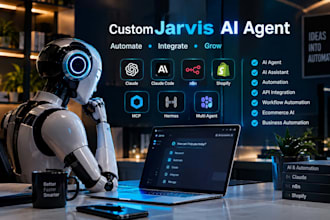 custom jarvis ai agent jarvis ai assistant shopify claude code n8n hermes claude