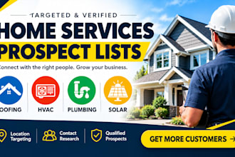 generate roofing leads, hvac leads, plumbling leads, and solar leads