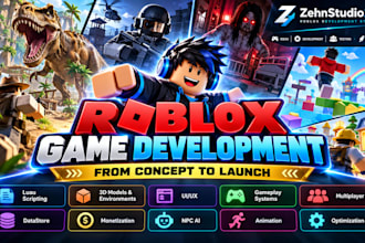 develop a complete roblox game from concept to launch