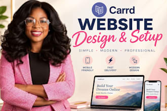 do carrd website design, carrd website, carrd landing page, carrd website design
