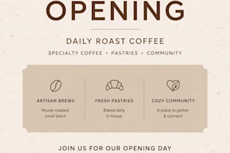 design aesthetic canva poster for business