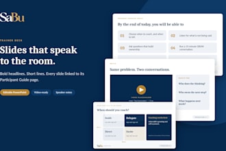 design corporate training and content