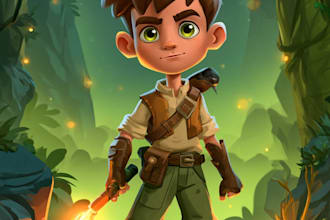 draw 2d game character or 2d game character