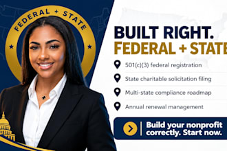 build your nonprofit with 501c3 registration and state compliance