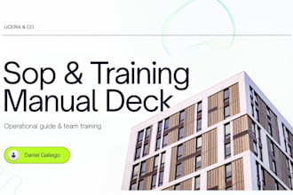 design minimalist sop and training manual