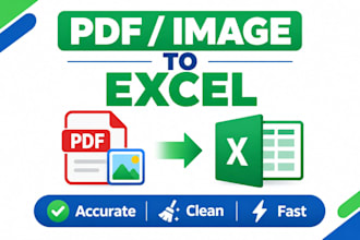 convert pdf image to excel