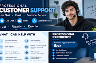 professional customer support via live chat and email