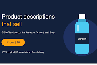write converting product descriptions