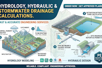 perform hydrology hydraulic and stormwater drainage calculations