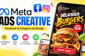design meta ads creative, facebook ad creative, instagram post or image ads