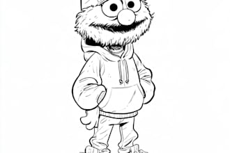 do 2d character desain and cartoon art