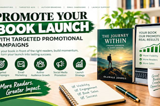 promote your book launch with targeted promotional campaigns