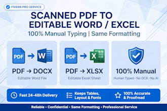 type PDF to word  and urdu typing
