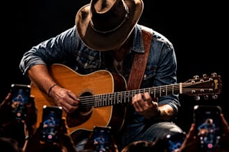 write custom country pop love song demo vocals for special occasion guitar music