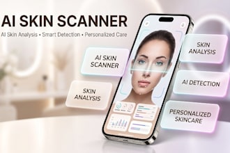develop ai skincare app, ai skin scanner, skin analysis app