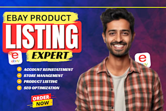 do ebay listing, ebay product listing and ebay SEO listing