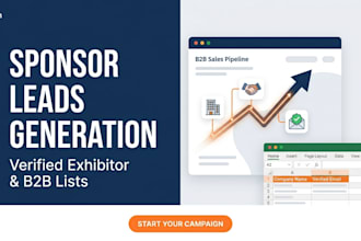 provide verify  b2b sponsorship leads and event exhibitor list for sponsorship