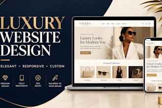 design a luxury website for your premium brand