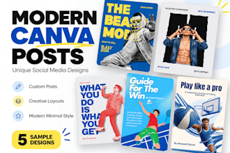 design editable canva posts for social media