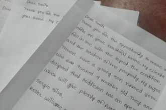 write anything with my beautiful handwriting