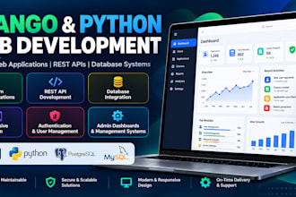 develop a professional django python web application