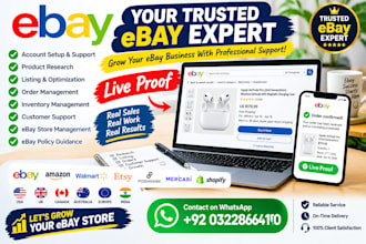 ebay etsy mercari store management virtual assistant
