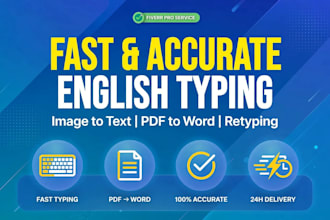 do english typing , data